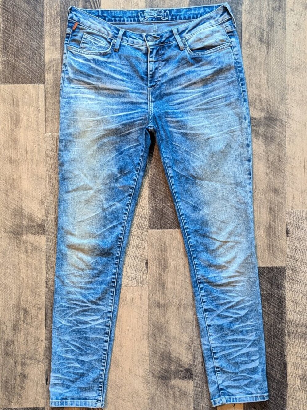 Robin’s Jean Jack Blue Jeans Skinny-Leg Stretchy Denim